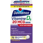 Davitamon Vitamine D3 20mcg