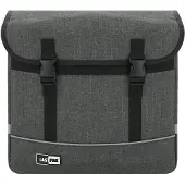 Lastpak Fietstas Dubbel 35 Liter - Canvas Grijs