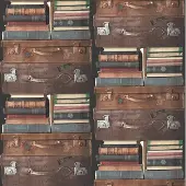 Grandeco Dutch Wallcoverings vliesbehang koffers - bruin