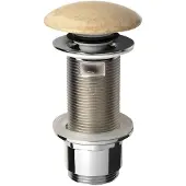 Hak BLOK afvoercombinatie 5/4", klik-klak, afdichting van gepolijst, beige travertin