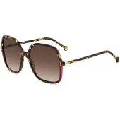 Carolina Herrera HER 0244/S Havana rood, zonnebril voor dames, maat 56/18/140