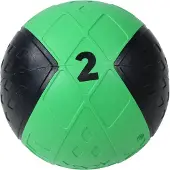 Lifemaxx LMX Medicijn Bal - Medicine Ball - 2 kg - Zwart/Groen