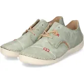Rieker Veterschoen '52528' beige / pastelgroen / rood