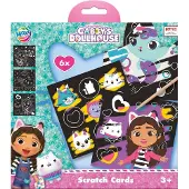 Brak danych Gabby's Poppenhuis kraskaarten knutselset 7-delig - scratch art creatief speelgoed jongens en meisjes vanaf 3 jaar -