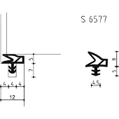 Deventer Deurdichting S6577 12Mm Zwart - 150 Meter