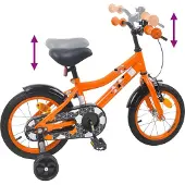 vidaXL Kinderfiets 16 Inch voor 4-6 jaar oud Oranje