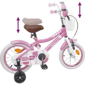 vidaXL Kinderfiets 16 Inch voor 4-6 jaar oud Licht Roze