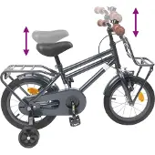vidaXL Kinderfiets 16 Inch voor 4-6 jaar oud Donkergrijs