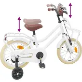 vidaXL Kinderfiets 16 Inch voor 4-6 jaar oud Wit