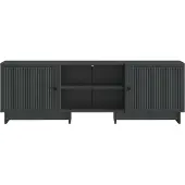vidaXL TV-kast, 150 x 31 x 50 cm, zwart, houtvezel