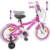 vidaXL Kinderfiets 14 Inch voor 3-5 jaar oud Roze
