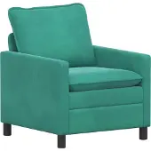 vidaXL - Bank - Turquoise - 76 - x - 81 - x - 87,5 - cm - Fluweel