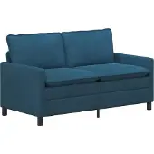 vidaXL Bank Blauw 156 x 81 x 87,5 cm Fluweel