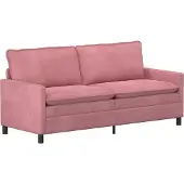 vidaXL Bankstel 2 st Roze Fluweel