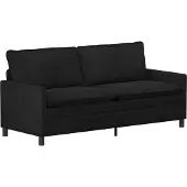 vidaXL Bank Zwart 196 x 81 x 87,5 cm Fluweel