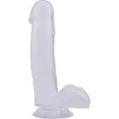 CHISA Dildo met zuignap 17,5 cm - transparant