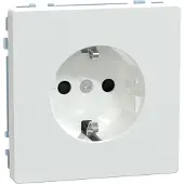 Merten SCHUKO-stopcontact, verhoogde bescherming tegen aanraking, aansluitklemmen, lotuswit, systeemdesign, 1 stuk.