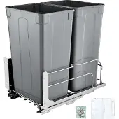 Vevor Uittrekbare afvalbak (50 Qt x2)