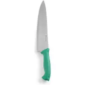 Hendi Koksmes – HACCP Polypropyleen Heft – Groen – 385 mm