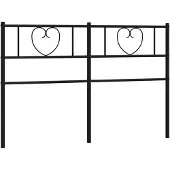 vidaXL Vervangend hoofdbord 150 cm metaal zwart