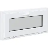 vidaXL Kelderraam RISOR 80 x 40 cm PVC en Glas Wit