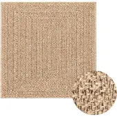 vidaXL Vloerkleed ZIZUR binnen en buiten 240x240 cm jute look