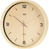 Uni-T - Klassieke Wandklok - 30 cm - Kwarc Mechanisme - Lichtbruin