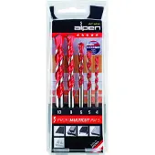 ALPEN-MAYKESTAG MultiCut 100705100 Carbide Multifunctionele boorset 5-delig 4 mm, 5 mm, 6 mm, 8 mm, 10 mm Cilinderschacht 1 set(s)