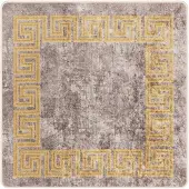 vidaXL Tapijt Runner MARSA Grijs 100 x 100 cm Polyester en PVC