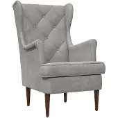 vidaXL Fauteuil Lichtgrijs Fluweel