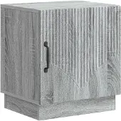 vidaXL Nachtkastje Grijs Sonoma 43 x 34,5 x 47 cm Bewerkt hout