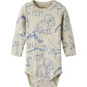 Name it Romper l/s - NbmHinos - Peyote - - 50 - Rompers Lange Mouw