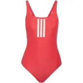 Adidas Sportbadpak '3-Stripes V-Back' rood / wit