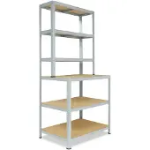 Shelfplaza HOME werkbankstelling - 190x80x60 cm - verzinkt - 6 planken