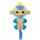Fingerlings 2.0 Aapje Leo + Licht En Geluid Blauw