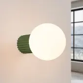 Sollux Wandlampe , ORBI, dimbare, Groen, Badkamer, Aluminium