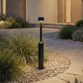 LUCANDE Buitenverlichting , Tareko, Zwart, Terras, Aluminium, Modern