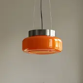 Aldex Hanglampe , BonBon, dimbare, Oranje, Eetkamer, Glas, Designer