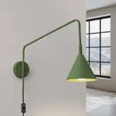 Sollux Wandlampe , LYS, Groen, Woonkamer, Metaal, Scandinavisch