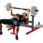 OEM VEVOR borstpers, set voor bankdrukken met een belastbaarheid van 204 kg, verstelbare vlakke schuine bank met onafhankelijke, convergerende armen