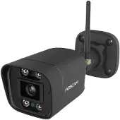 Foscam V5P WiFi bewakingscamera zwart 5MP (3072x1728), dual-band WiFi, geïntegreerde spotlight en sirene