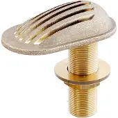 Maestrini 1 1/2´´ Thru-hull With Drain Strainer Goud