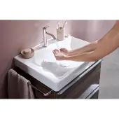 Hansgrohe Tecturis S - Wastafelkraan - Ééngreeps bediening - Met trekwaste - 110mm maat - Chroom