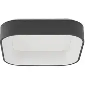 Arcchio LED-plafondlamp Aleksi, dimbaar, zwart, Keuken, metaal, Modern, LED plafondlamp