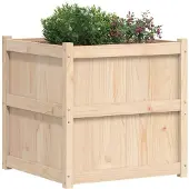 vidaXL Plantenbak 70x70x70 cm massief grenenhout