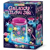 4M Knutselen - Maak Je Galaxy Gloeilantaarn - Led - Glow In The Dark Verf - Sterren - KidzMaker - 5+