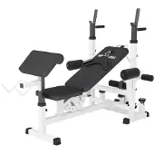 Gorilla Sports Universele Halterbank wit