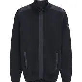 Bugatti vest donkerblauw effen met rits