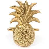 Bazar Bizar The Pineapple Napkin Ring - Gold