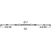 Ultraflex C2 11ft / 3‚36 m Bedieningskabel voor bootmotor